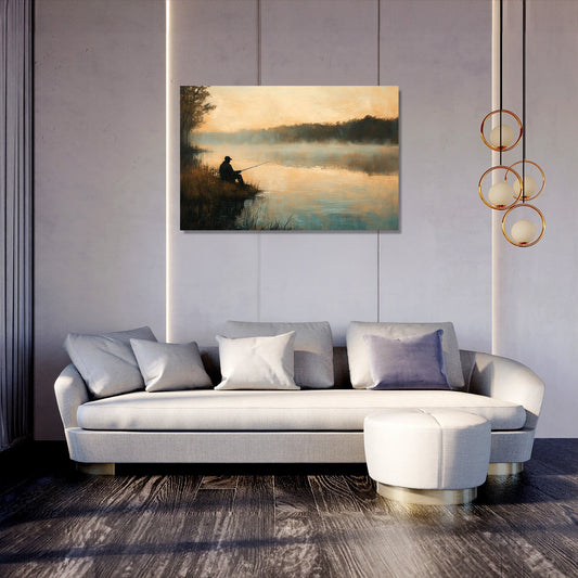 Angler's Dawn Canvas