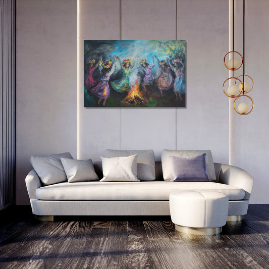 Bealtaine's Joyful Dance Canvas