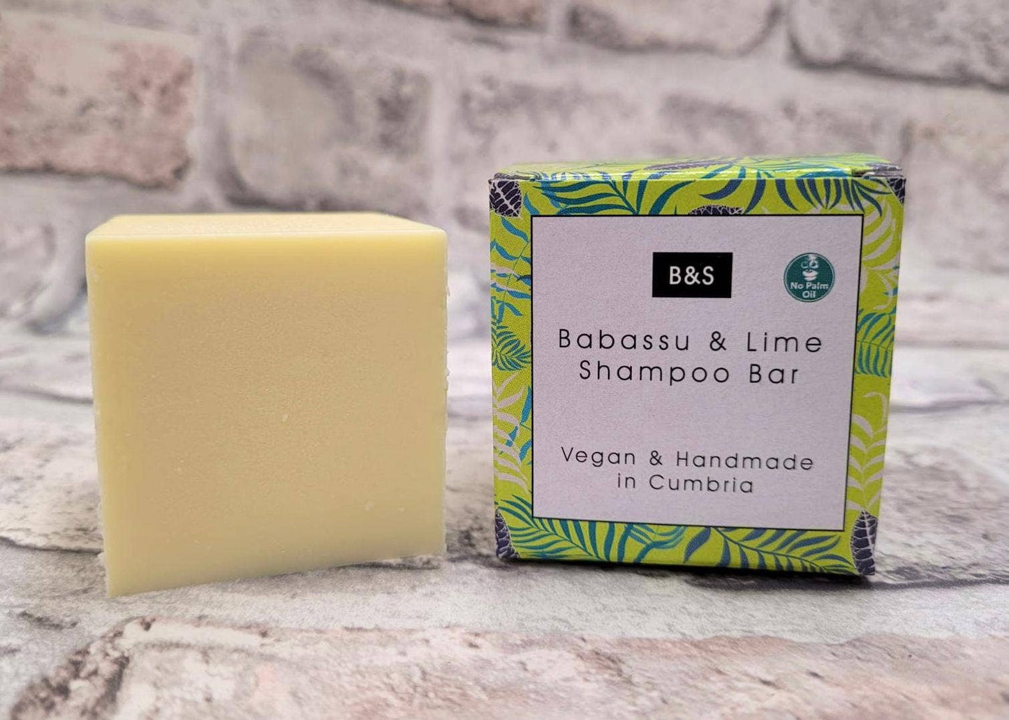 Babassu & Lime Enriching Shampoo & Body Bar - Plastic Free Eco Shower Bars, 110g