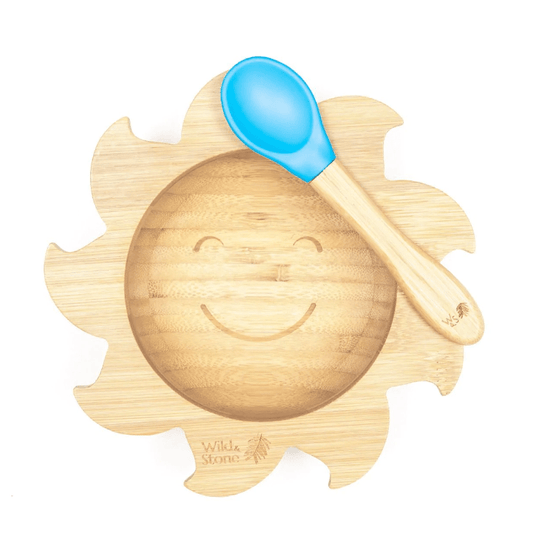 BABY BAMBOO WEANING BOWL AND SPOON SET