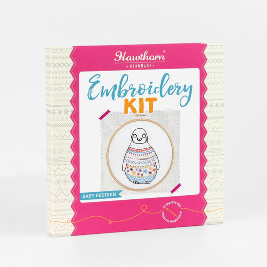 Baby Penguin Embroidery Kit for Beginners
