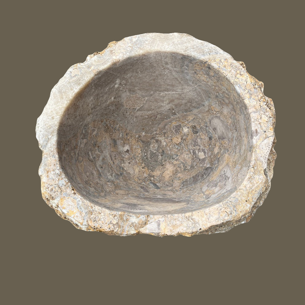 Raw Edge Onyx Planter Pot