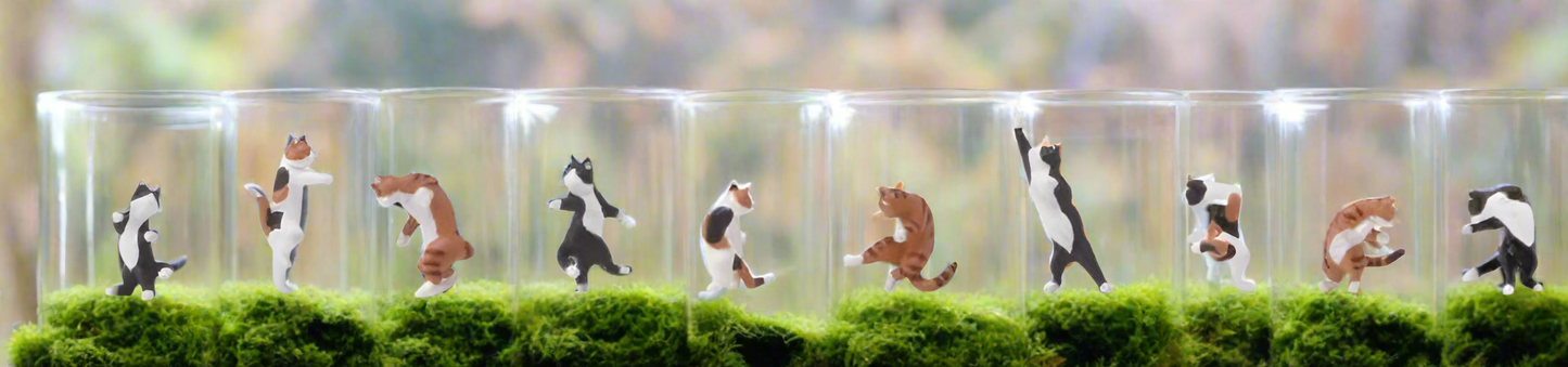 Ninja Cats Terrarium Figures 28853