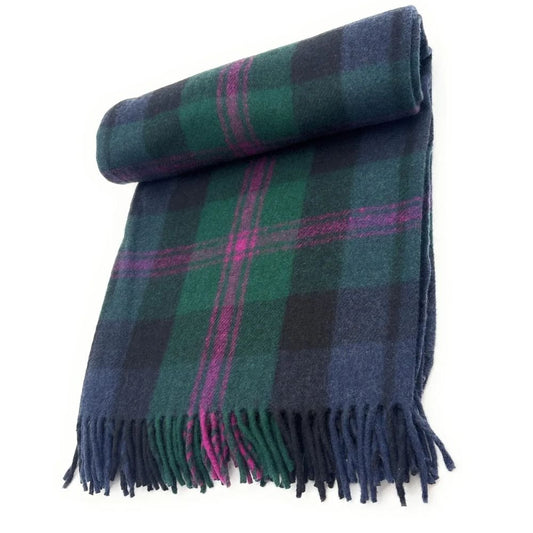 Baird Recycled Wool Blanket in Classic Tartan Check