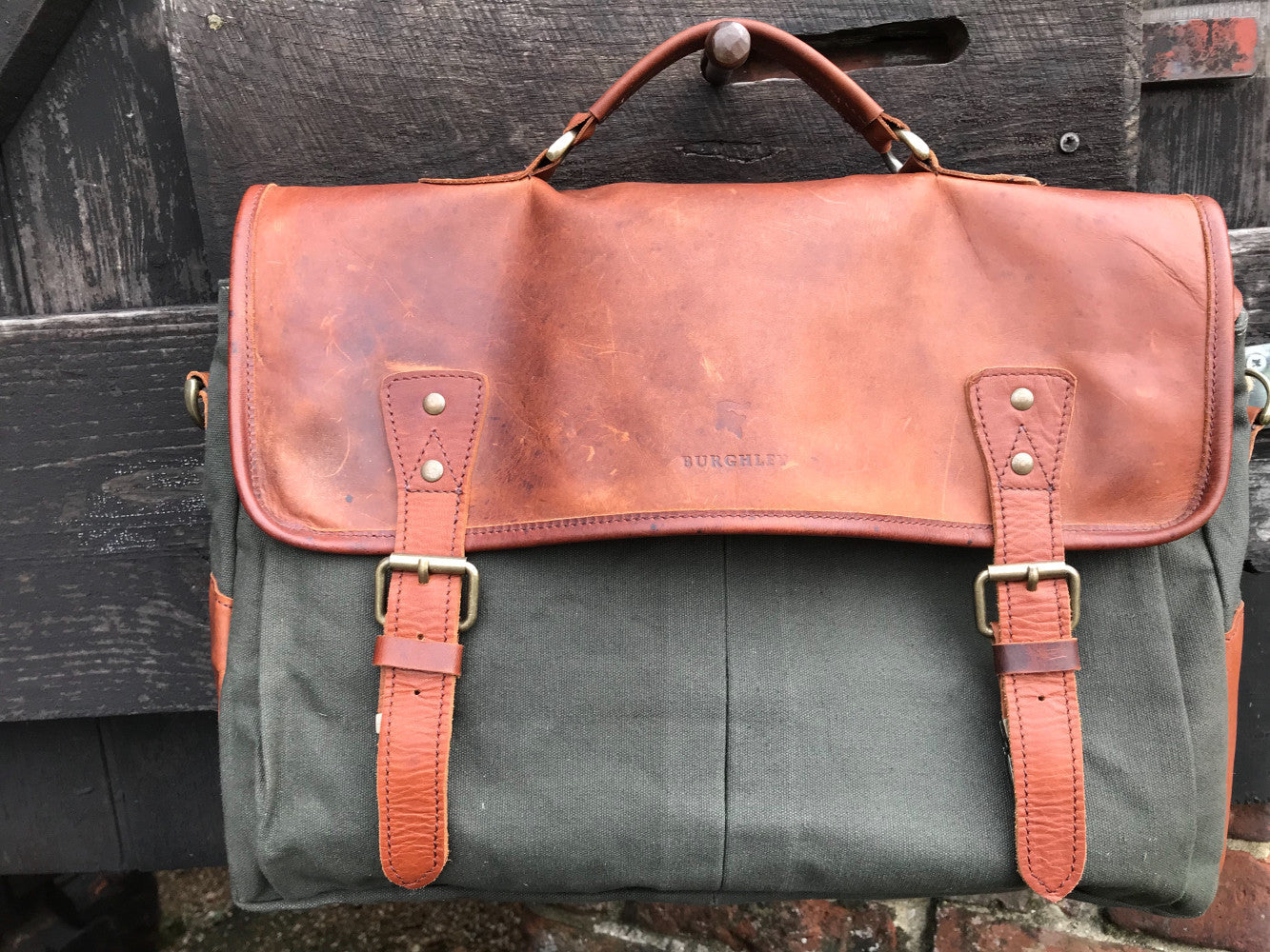Barholm Leather & Canvas Messenger