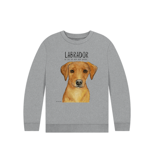Crumb Catcher in Chief – The Fox Red Labrador Kids' Sweatshirt