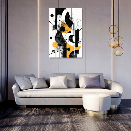Monochrome Whimsy Canvas