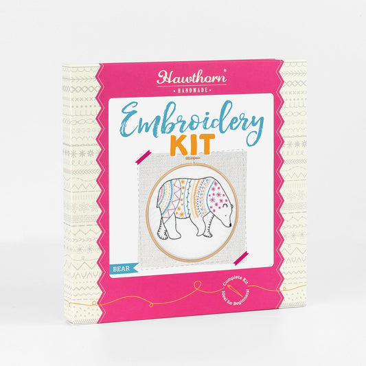 Bear Embroidery Kit for Beginners