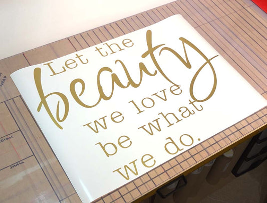 Beauty Wall Sticker Quote – Glamorous Salon Wall Art to Inspire Confidence