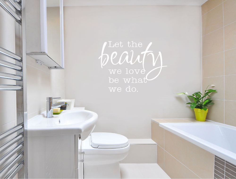 Beauty Wall Sticker Quote – Glamorous Salon Wall Art to Inspire Confidence