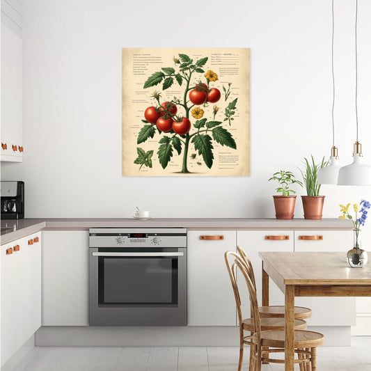 Heirloom Tomato Botanical Canvas