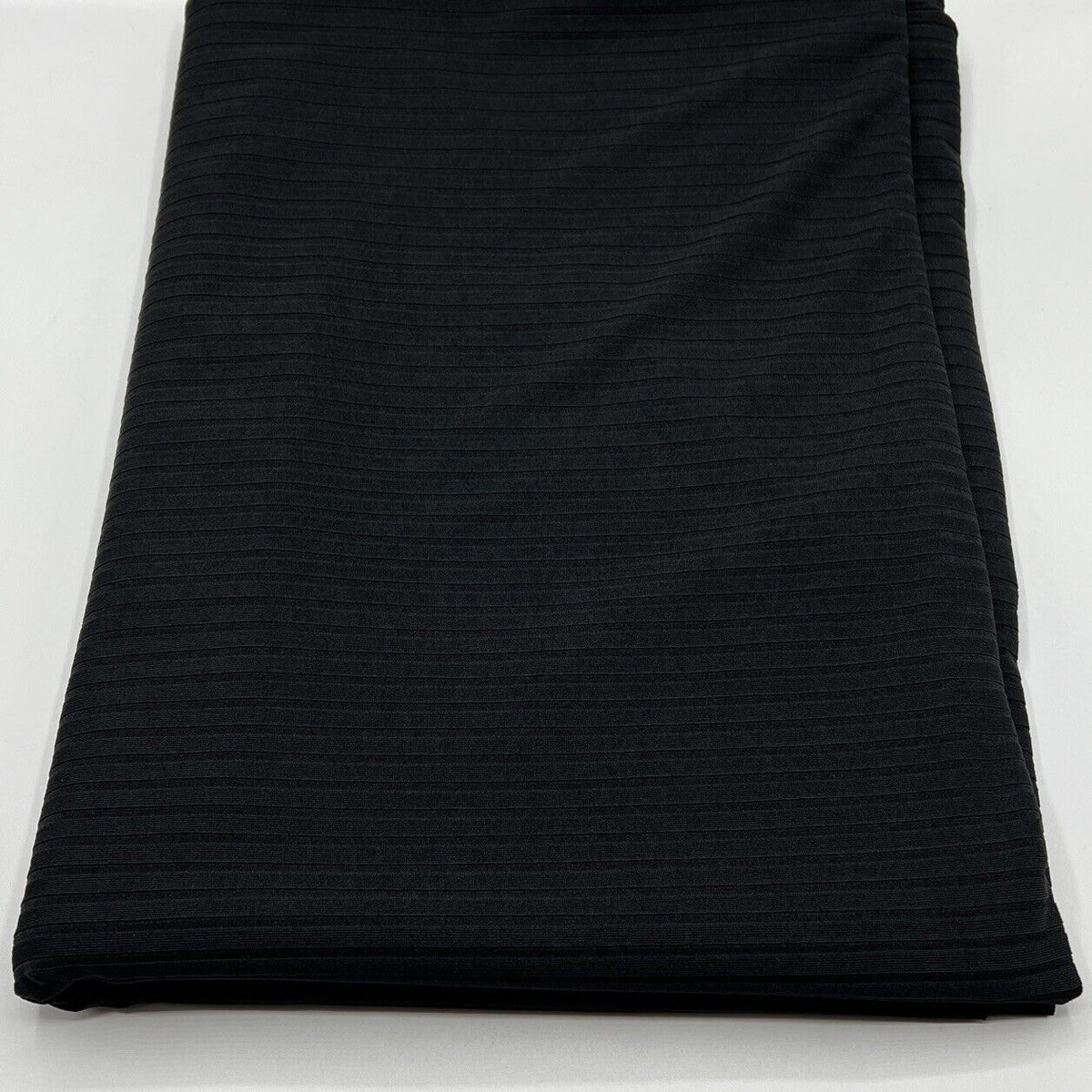 Black 8x4 Wide Rib Stretch Fabric