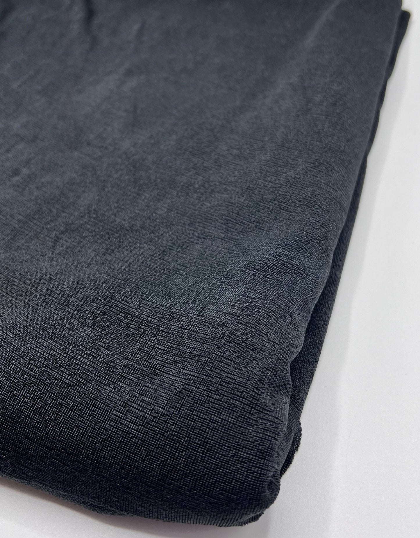 Black Acetate Slinky 4 Way Stretch Fabric