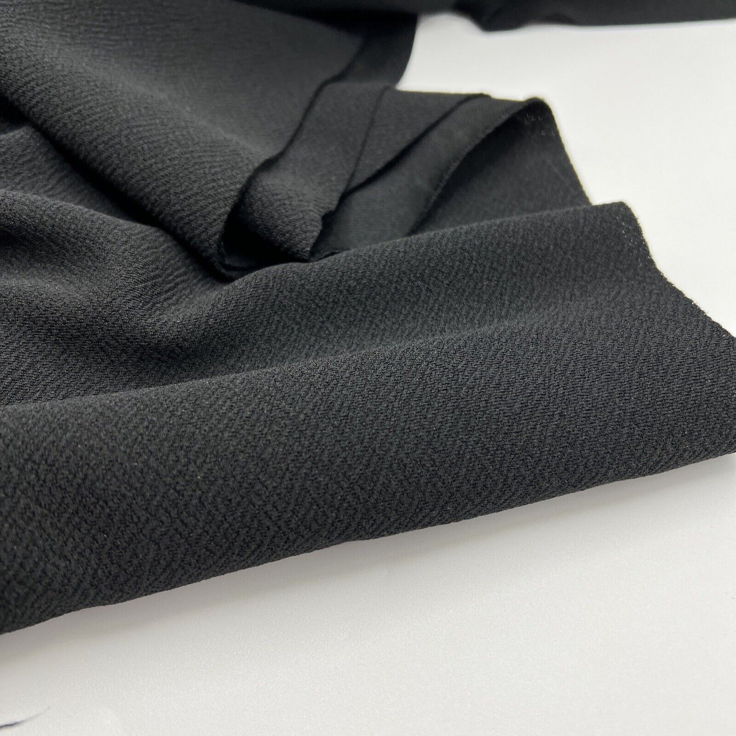 Plain Black Liverpool bullet Stretch Fabric