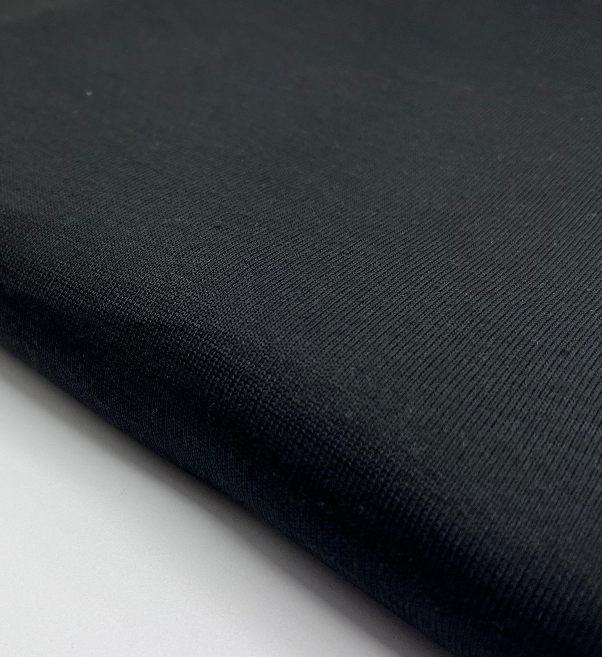 Black Melange Knit Stretch Fabric