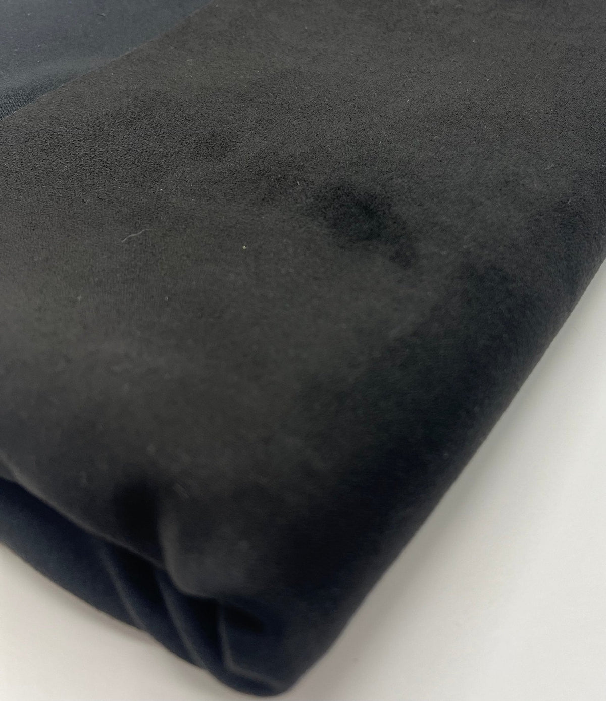 Black Scuba Suede Jersey Fabric 280GSM 2 Way Stretch