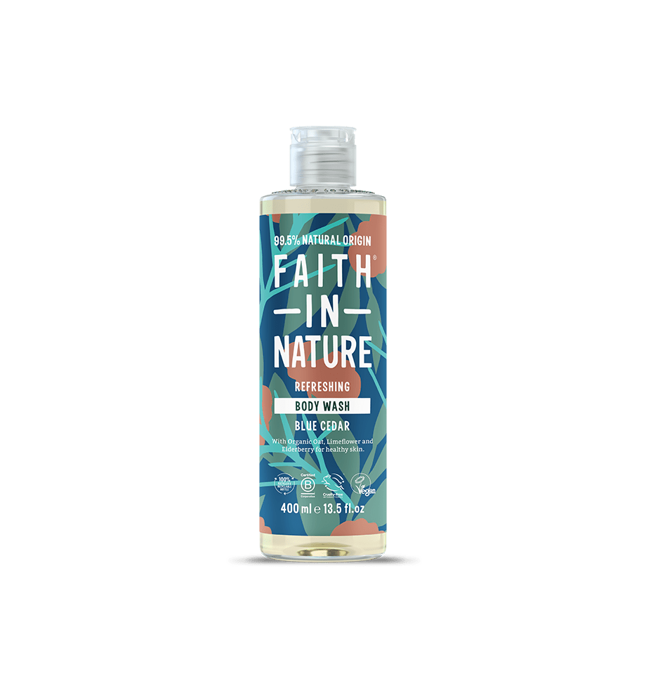 Blue Cedar Body Wash 400ml – 99.5% Natural Origin