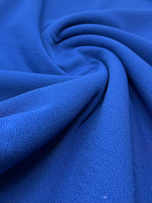 Plain Blue Liverpool Bullet Stretch Fabric