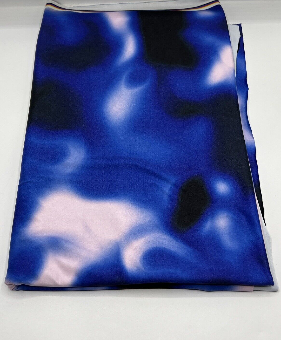 Blue Print Soft Touch Stretch Fabric