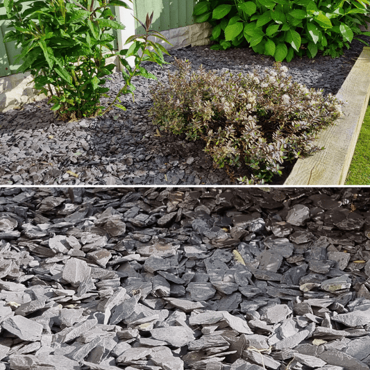 Welsh Blue Plum Crushed Slate Chippings 20mm