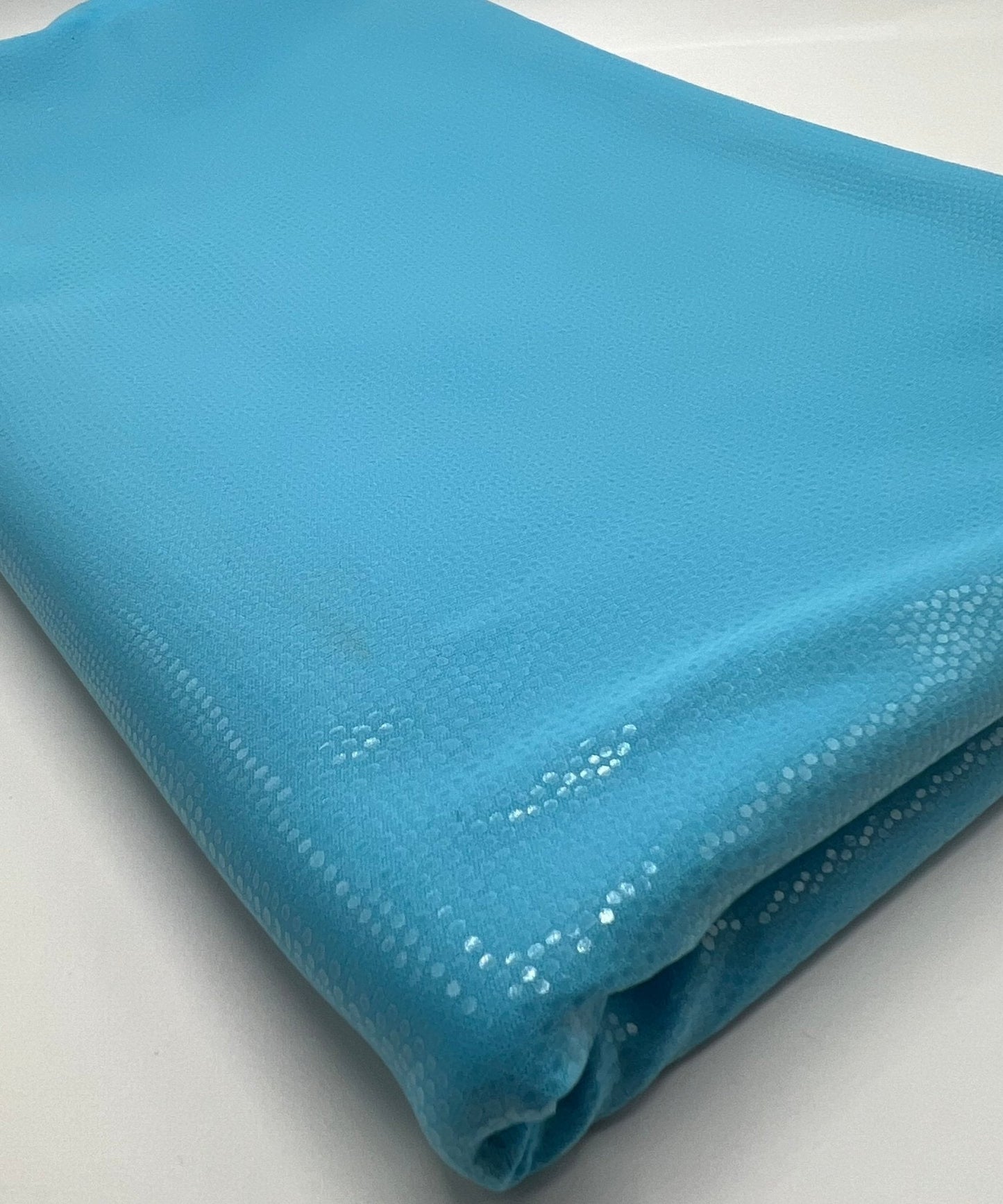 Blue Textured Wet look Leather 2 Way Stretch Dress Craft Fabric