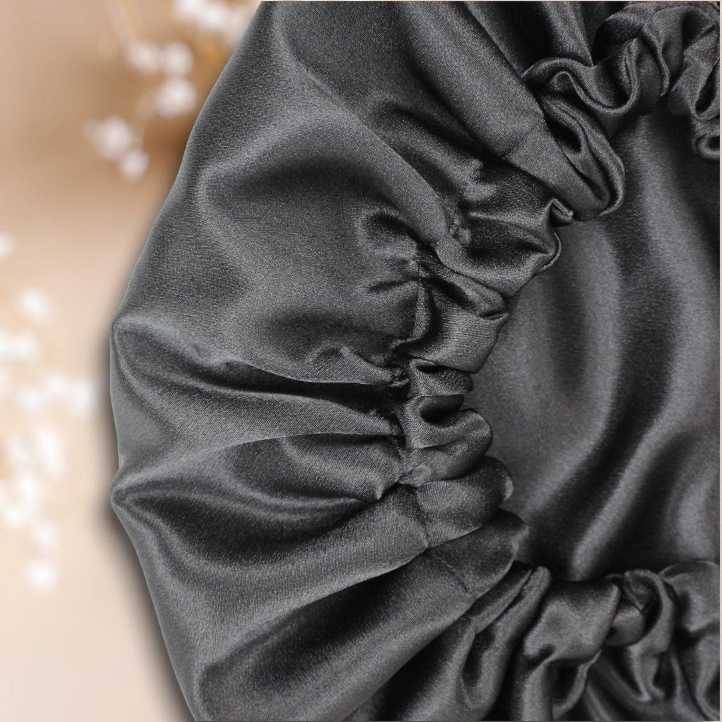 BLVCK Reversible Satin Bonnet – Black Hair Protection & Style
