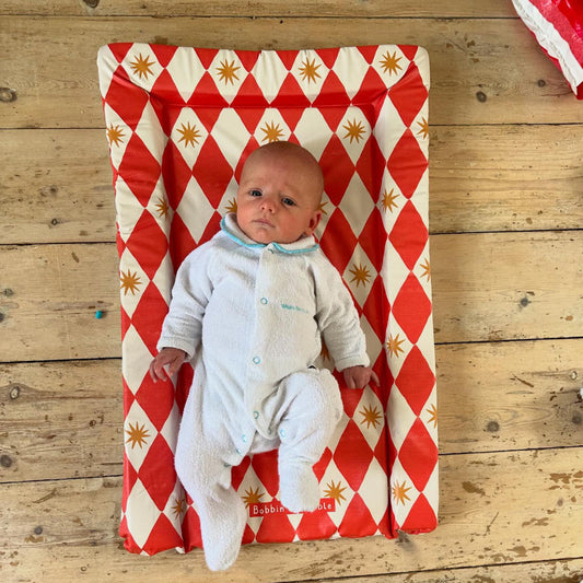 Standard Changing Mat - Red Harlequin