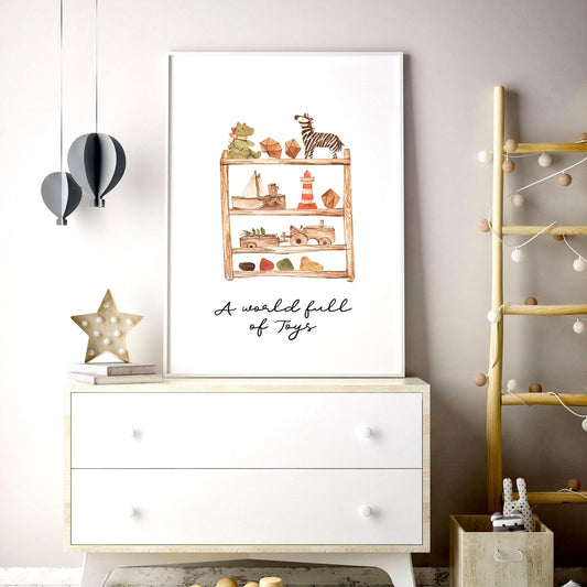 Prints for a nursery | Bohemian decor wall art print
