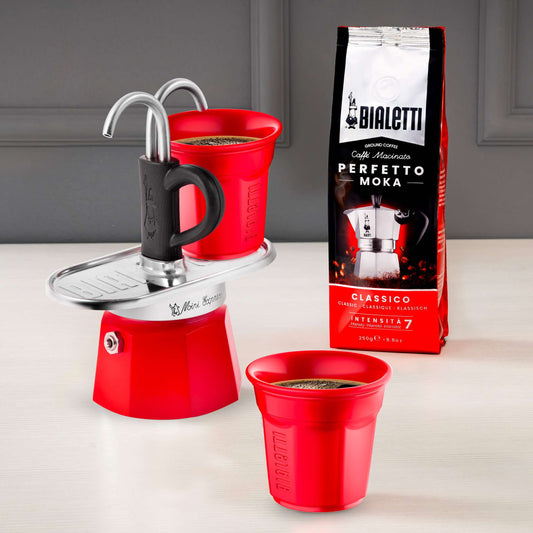 Bialetti Mini Express 'R' Double Serve (2 Cups & 2 Cup Coffee Maker)