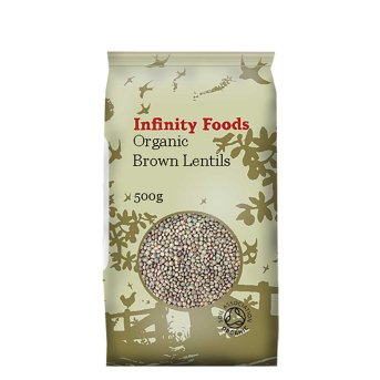 Infinity Foods Organic Whole Brown Lentils