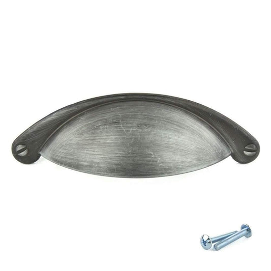 Brushed Iron Drawer Cup Pull Handle – M4TEC Forfar Z3