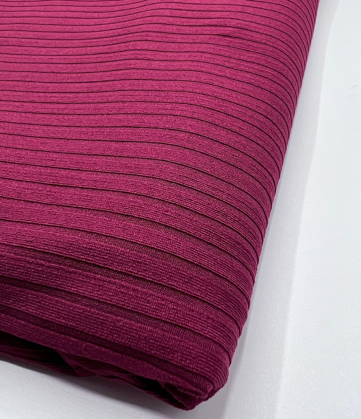 Burgundy 8x4 Wide Rib Stretch Fabric