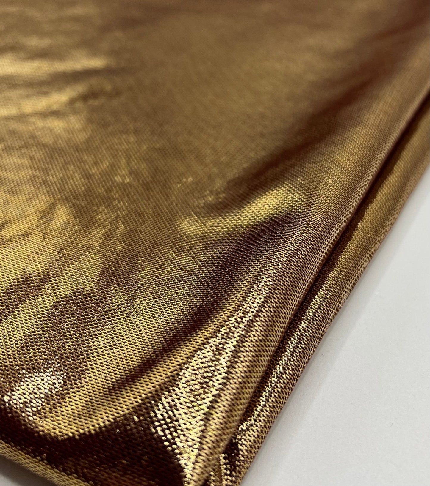 Burgundy Gold Shiny Foil Mesh Fabric Stretch