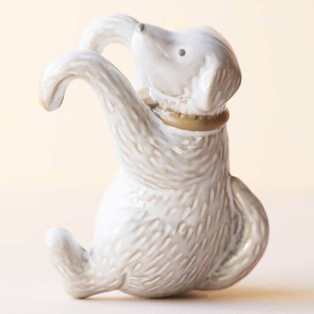 Lisa Angel Ceramic Dog Planter Hanger