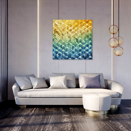 Gradient Mosaic Canvas
