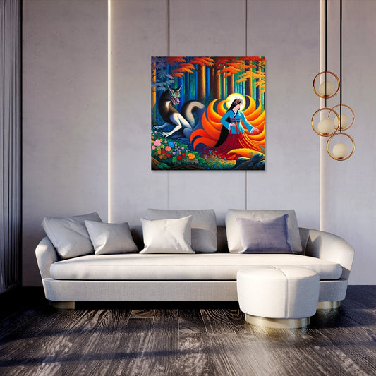 Mythical Transformation Gumiho Canvas