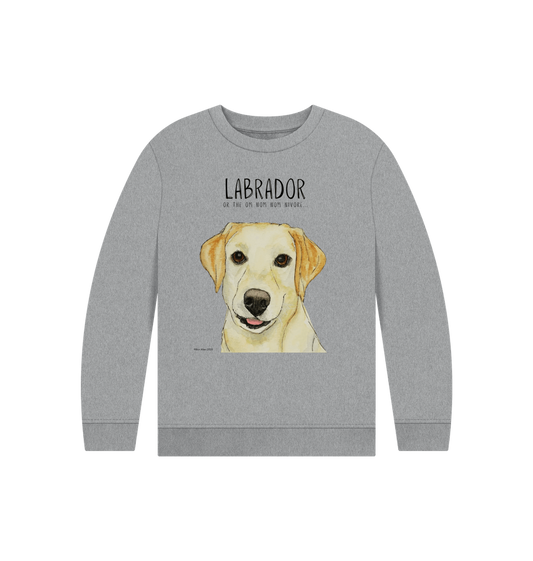 Crumb Catcher in Chief – The Yellow Labrador Kids' Sweatshirt