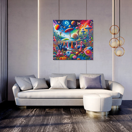 Galactic Garden Gala Canvas