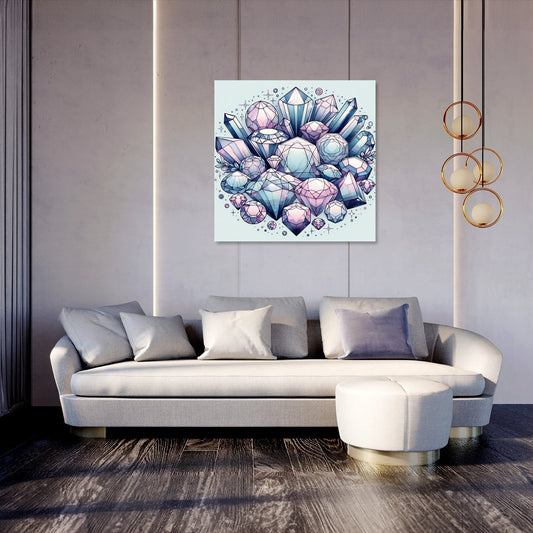 Mystic Gemstones Canvas