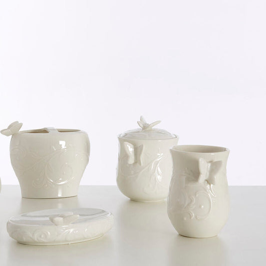 Edelle Porcelain Bathroom Jar