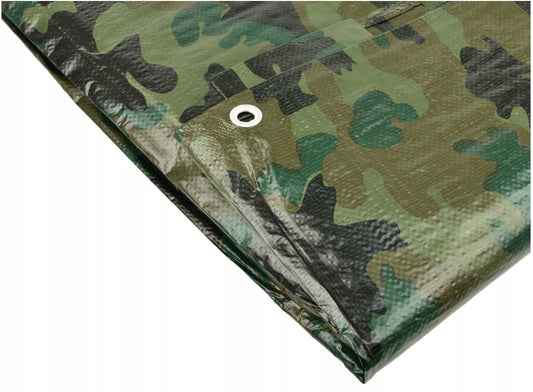 Camouflage M-Grade Tarpaulin 2m x 4m