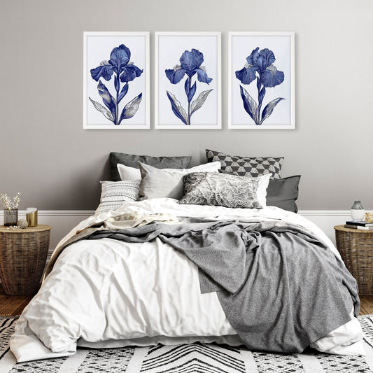 Canvas Art Wall Prints | Set of 3 Botanical Wall art Prints