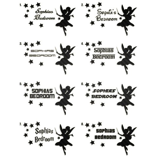 Girls Bedroom Door Sticker