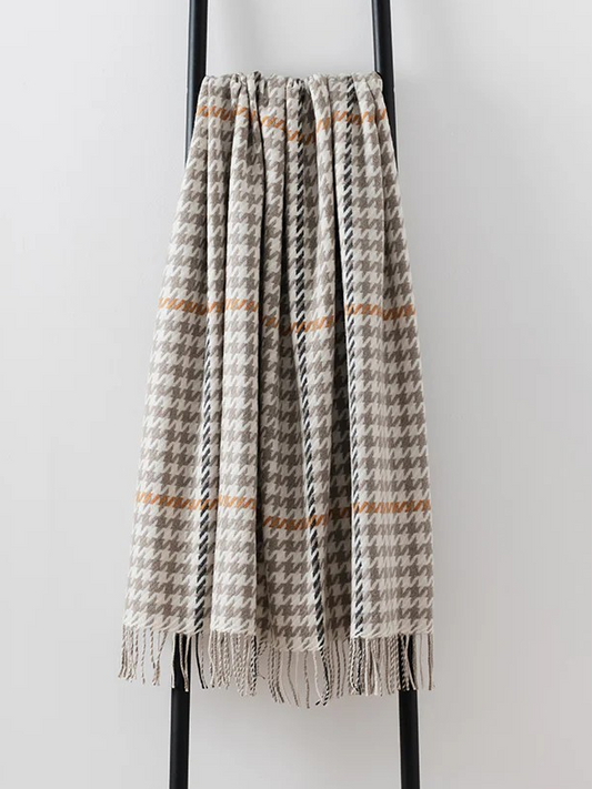 Carroglen Merino Lambswool Throw - Mushroom