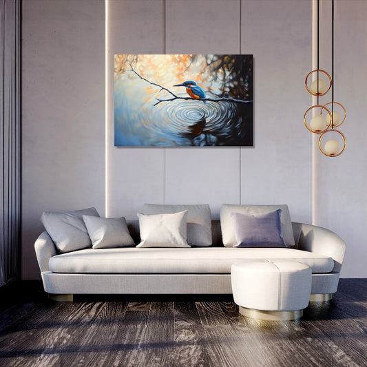 Kingfisher Dawn Canvas