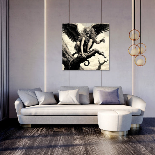 Storm Perch Harpie Canvas