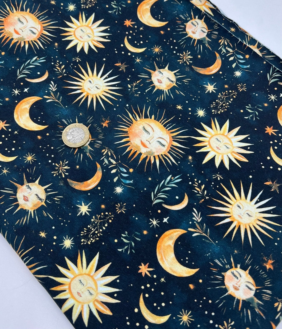Celestial Print Cotton Stretch Jersey 200 GSM 95/5 Lycra 4 Way Stretch