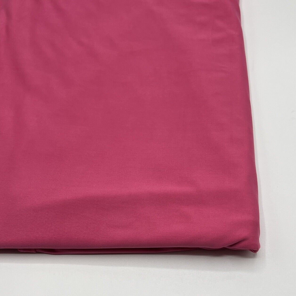Cerise Bright Pink Shiny Plain Soft Touch Slinky 4 Way Stretch Fabric