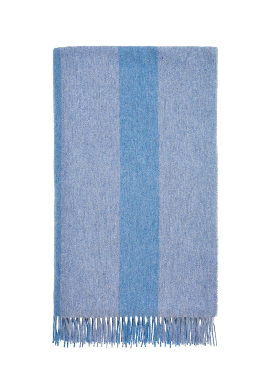 Charlotte's Soft Stripe Merino Wool Throw Blanket