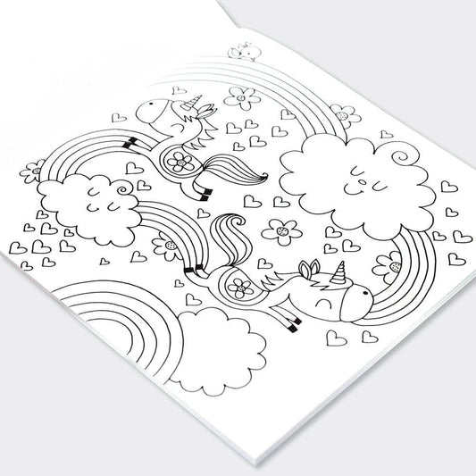 Children’s Unicorns & Rainbows Colouring Book for Creative Fun